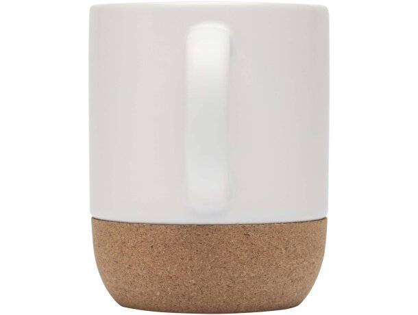 Taza cerámica Billie 300 ml con base de corcho Blanco detalle 3