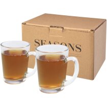 Set de 2 vasos de vidrio para té Zeni 310ml