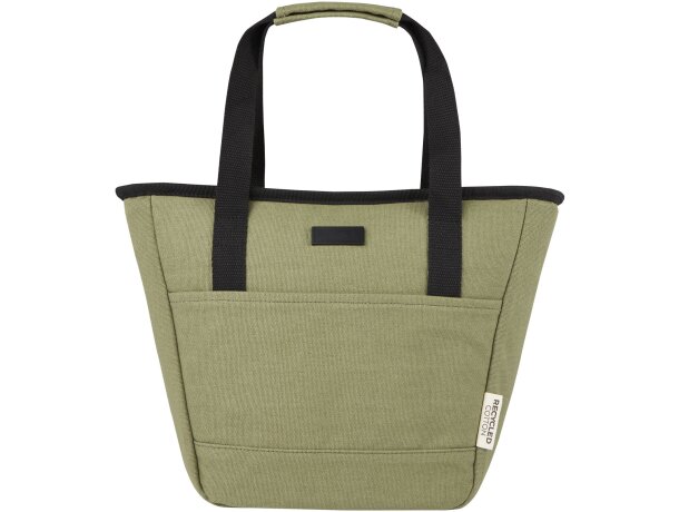 Bolsa térmica Joey 6L algodón reciclado certificado GRS Verde oliva detalle 14