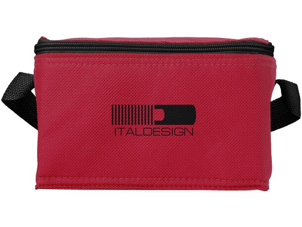 Bolsa térmica para 6 Latas no tejido Spectrum Rojo detalle 5