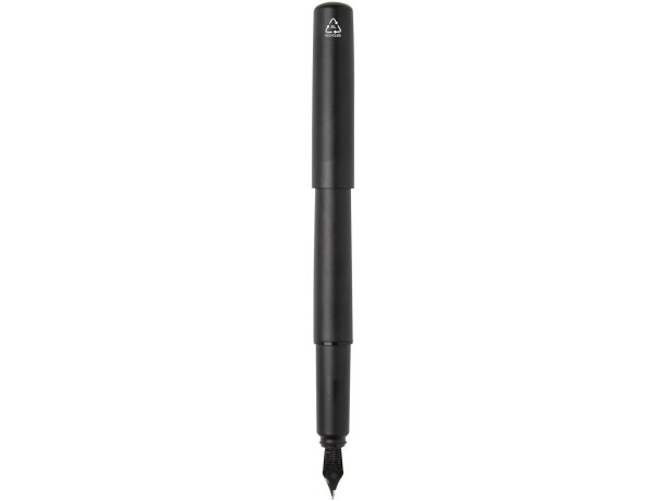Pluma estilográfica Lucetta de aluminio reciclado negro mate Negro intenso detalle 3