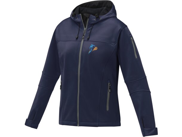 Chaqueta softshell Match mujer tres capas Azul marino detalle 15