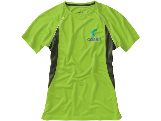 Camiseta técnica Quebec verde manzana/antracita