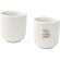 Juego 2 tazas espresso cerámica Male acabado mate 90ml Blanco detalle 5