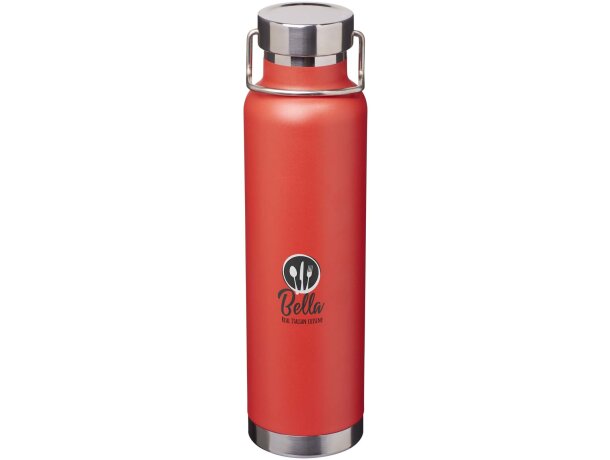 Botella Thor 650ml acero inoxidable reciclado certificado RCS Rojo detalle 25