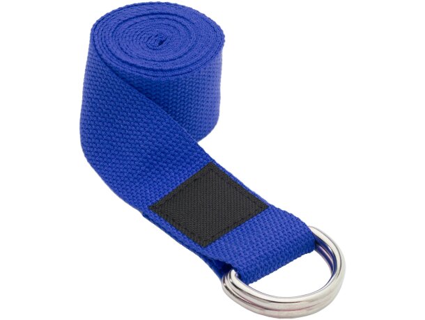 Correa yoga Virabha RPET reciclado con funda sostenible Azul detalle 7