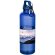Botella Oregon 750ml PET reciclado certificado RCS con mosquetón Azul real detalle 1