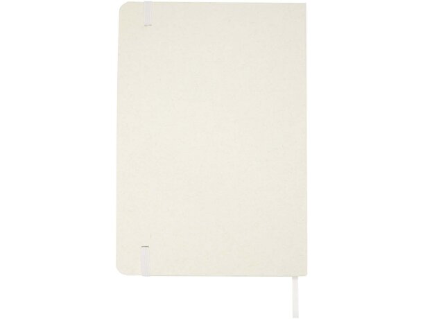 Libreta reciclada A5 con páginas rayadas Bass Blanco detalle 13