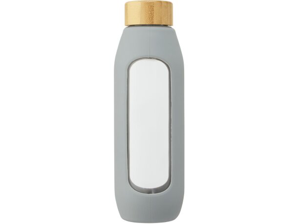 Botella de vidrio borosilicato de 600 ml con agarre de silicona Tidan