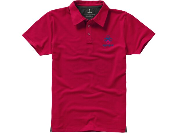 Polo de manga corta tejido mixto unisex barato