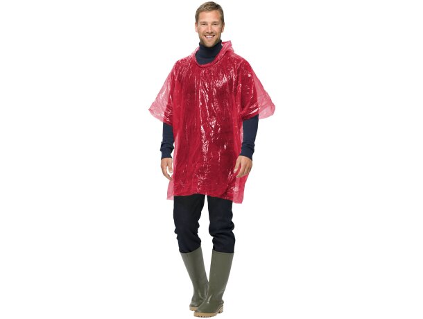 Llavero con poncho impermeable personalizado