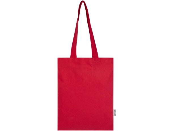 Bolsa tote 7L algodón reciclado certificado GRS Peru Blend Rojo detalle 20