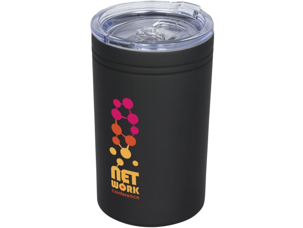 Vaso Pika 330ml acero inoxidable doble pared aislamiento vacío Negro intenso detalle 1