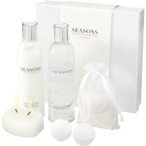 Set de baño varios utensilios personalizado blanco Set de baño varios utensilios personalizado blanco