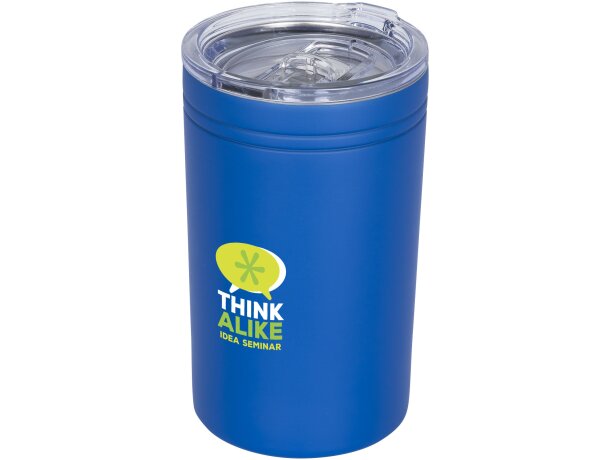 Vaso Pika 330ml acero inoxidable doble pared aislamiento vacío Azul real detalle 7