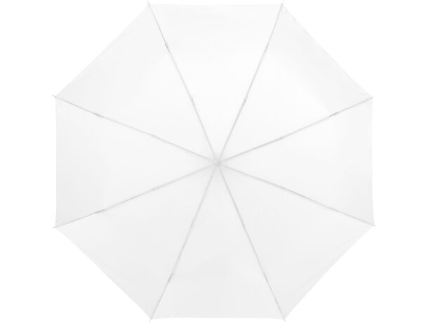 Paraguas de 3 secciones marca Centrix Blanco detalle 2