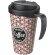 Brite-Americano® Grande taza 350 ml mug con tapa antigoteo Negro brillante/negro intenso