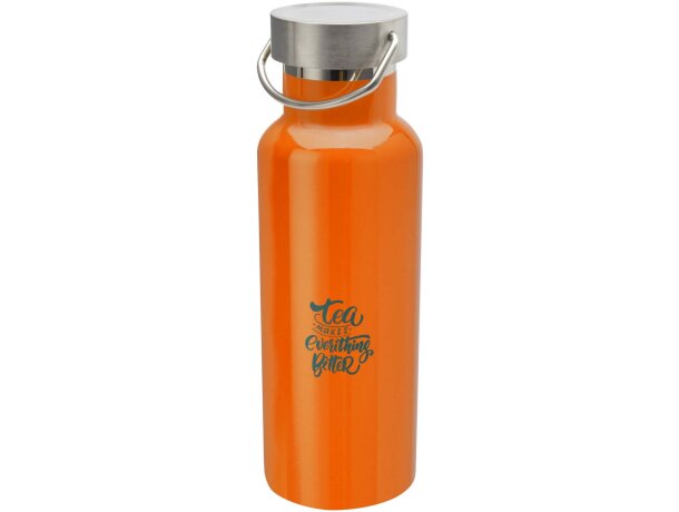 Botella térmica Thor 500ml con acero inoxidable reciclado Naranja detalle 11