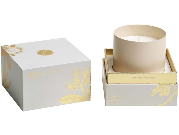 Vela perfumada Wellmark de cera de soja 100% natural detalle 13