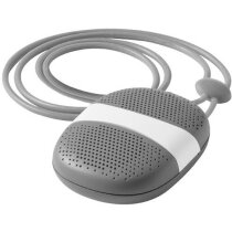 Altavoz mini moderno con cordón personalizado gris Altavoz mini moderno con cordón personalizado gris