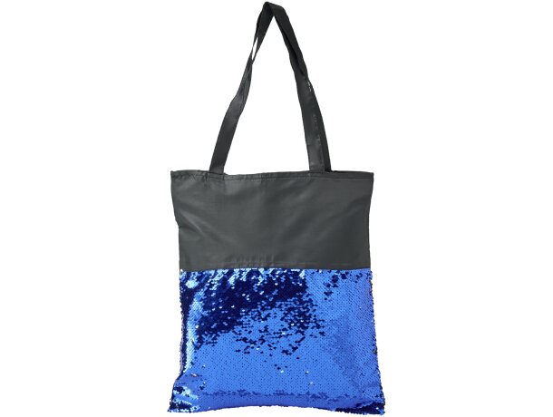 Bolsa Tote con lentejuelas “Mermaid” Negro intenso/azul detalle 6