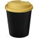Vaso reciclado de 250 ml con tapa antigoteo Americano® Espresso Eco Negro intenso/amarillo
