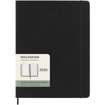 Libreta xl tapa blanda 12 meses moleskine negra