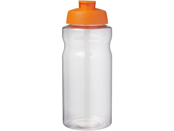 Bidón deportivo con tapa Flip 1 litro H2O Active Big Base Naranja detalle 4