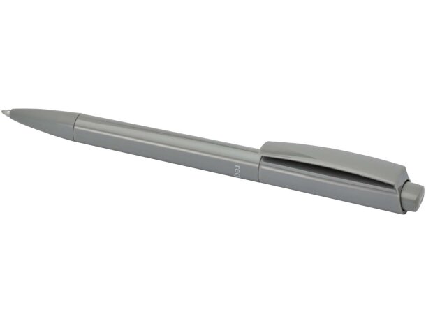 Bolígrafo Martha de plástico reciclado con tinta azul Gris detalle 9