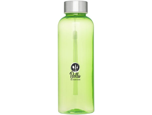 Bidón deportivo Bodhi 500ml de RPET con tapa de acero reciclado Lima transparente detalle 16