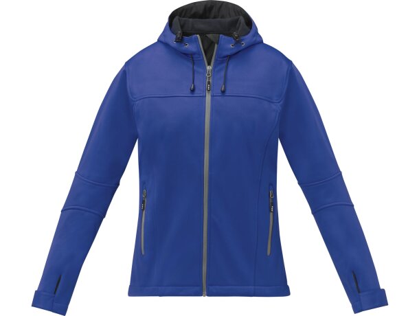 Chaqueta softshell Match mujer tres capas Azul detalle 4