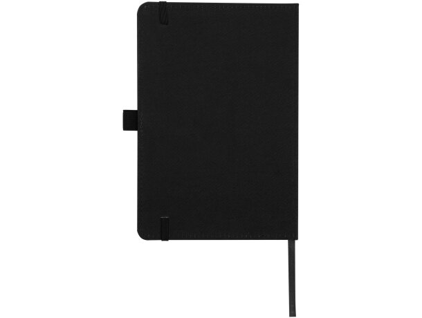 Libreta tapa dura plástico oceánico reciclado Thalaasa FSC Negro intenso detalle 21
