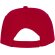 Gorra personalizable de 5 paneles con detalle de ribete Rojo detalle 8