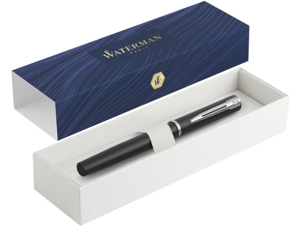 Rollerball Waterman Allure metal con acabado pastel negro intenso Negro intenso detalle 5