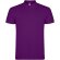 Polo manga corta hombre Star Roly 100% algodón piqué 200 g/m² Morado