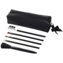 Set de belleza con 5 accesorios personalizado negro intenso Set de belleza con 5 accesorios personalizado negro intenso