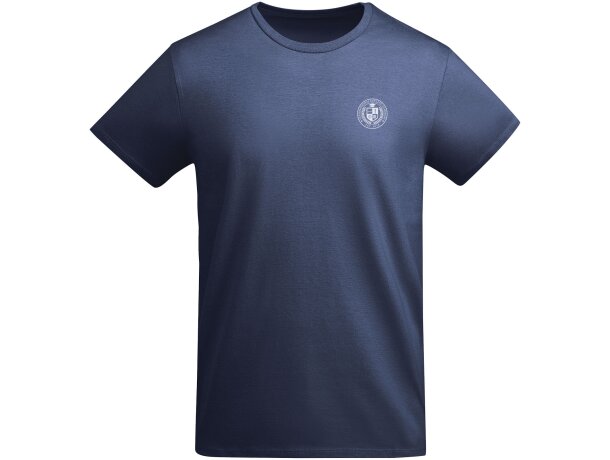 Camiseta manga corta infantil algodón orgánico Breda Roly Azul marino detalle 31