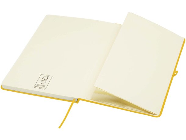 Libreta tapa dura A5 Spectrum Plus con papel certificado FSC Amarillo detalle 34