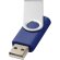 Memoria USB Rotate 2GB con protección giratoria de aluminio Azul/plateado