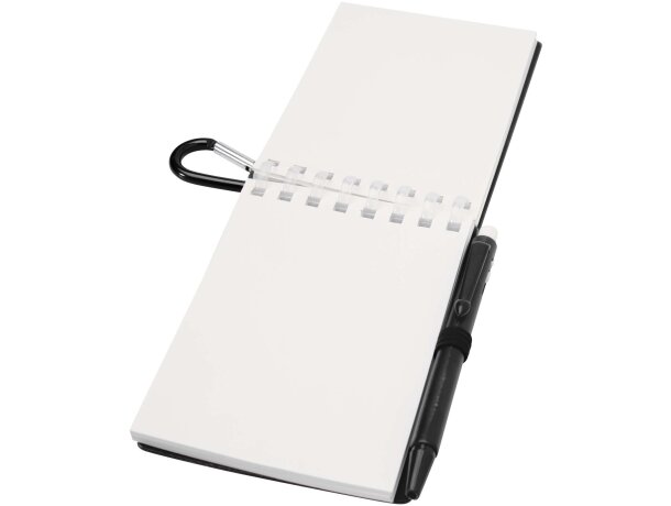 Set libreta tapa blanda y bolígrafo exterior Lig Mini Negro intenso detalle 16
