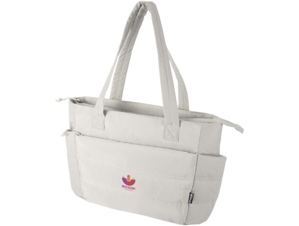 Bolsa tote Puffer acolchada reciclada GRS para portátil 15,6 detalle 6