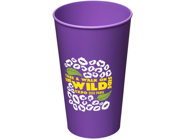 Vaso de plástico de 375 ml Arena Morado detalle 33