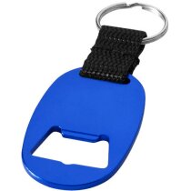 Llavero abrebotellas con cinta personalizado azul medio Llavero abrebotellas con cinta personalizado azul medio