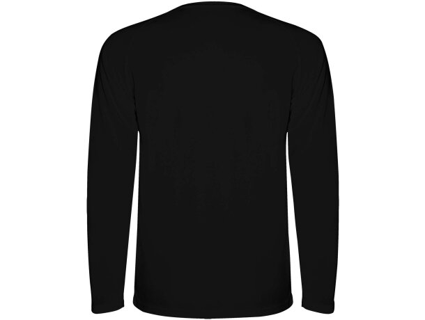 Camiseta deportiva infantil Montecarlo Roly de manga larga Negro intenso detalle 6