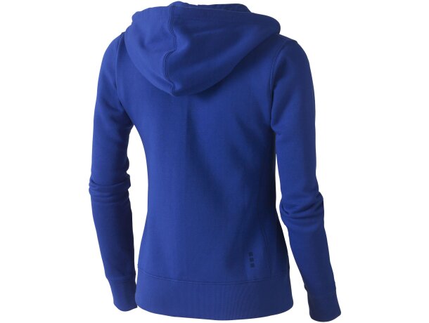 Sudadera de mujer cuello contrastado Azul detalle 8