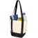 Bolsa tote mini algodón reciclado certificado GRS 320 g/m² Sam Negro intenso/natural detalle 4