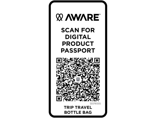 Bolsa para botellas de viaje reciclada Trip Aware de 2 litros detalle 19