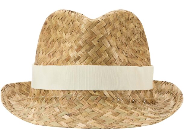 Sombrero de paja Pricus natural con banda personalizable Natural/natural detalle 21