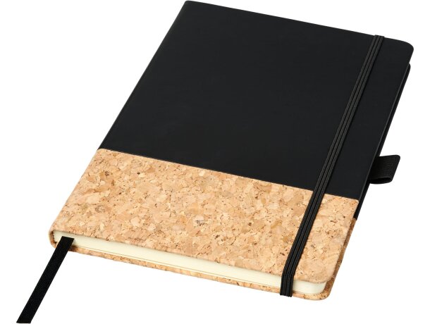 Libreta A5 de PU y corcho Evora Blanco detalle 10