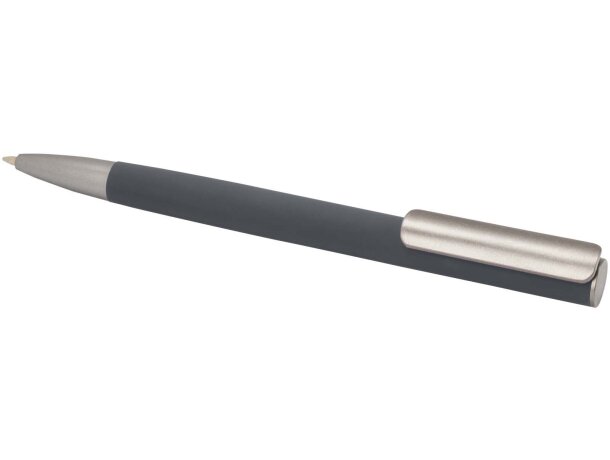 Bolígrafo Ziguur de aluminio reciclado con mecanismo clic Gris tormenta detalle 23